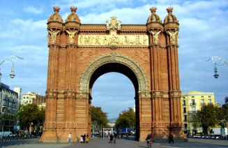 Imatge de l'arc de triomf de Barcelona, construít per l'Exposició Universal de 1888