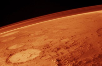 Imatge de la superfície i l'atmòsfera de Mart