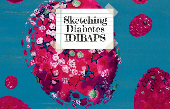 Imatge de la portada del llibre Sketching Diabetis IDIBAPS