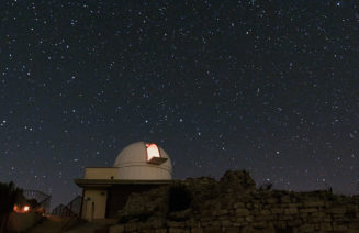 Imatge de l'observatori de castelltallat on es fa setmanalment l'activitat bateig del cel