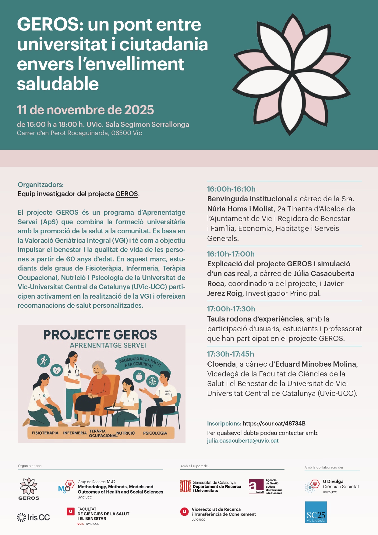 GEROS: un pont entre universitat i ciutadania envers l'envelliment saludable