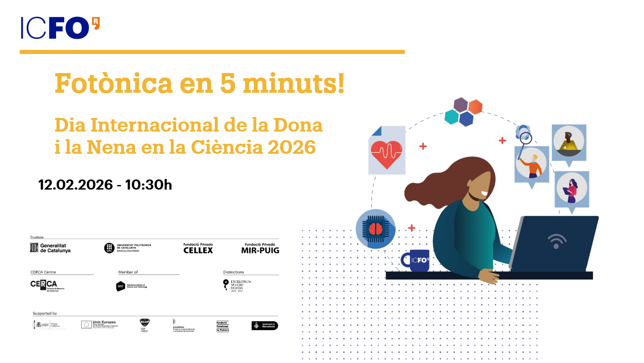 Fotònica en 5 minuts! - Dia Internacional de la Dona i la Nena a la Ciència '26