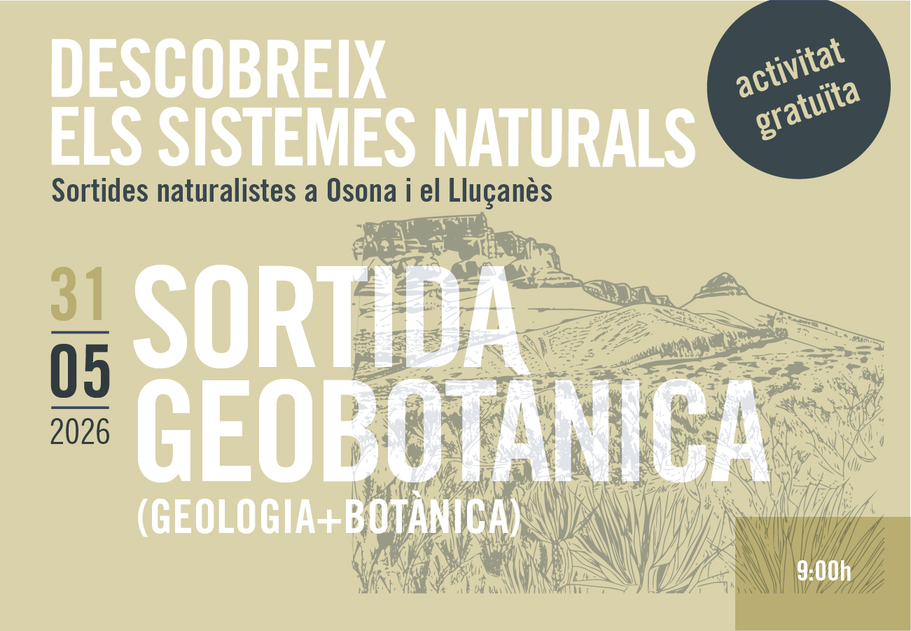 Sortida Geobotànica (Geologia+Botànica). Sortides naturalistes 2026
